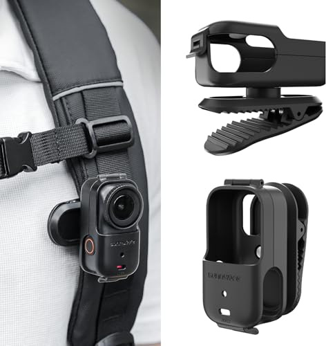 ZJRXM Backpack Holder for DJI Osmo Nano Accessories, 360° Rotation Backpack Shoulder Strap Clip for DJI Osmo Nano Action Camera for Cycling Hiking Travel