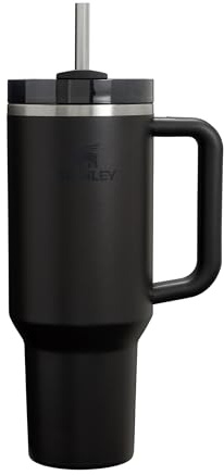 STANLEY 1913 Quencher H2.0 FlowState Tumbler 1.2L - Termo Conserva el Frío 11 Horas - Helada Durante 48 Horas - Botella Agua Acero Inoxidable - Taza Termica - Vaso Termico Sin BPA - Black 2.0