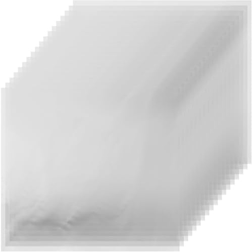 VERDANVERSE 50 Buste Protettive in Pp per Vinili Bianco Opaco, Adesive e Resistenti al Fango, Custodie Antirughe per Amanti dei Dischi in Vinile