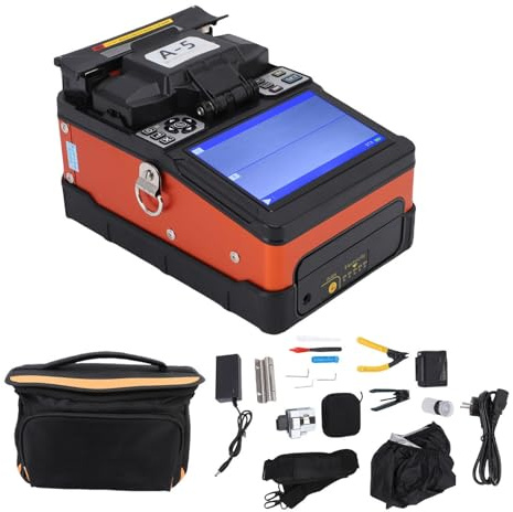 ViaGasaFamido Kit Giuntatrice e Mannaia per Fusione di Fibra Ottica – Saldatrice Automatica 6s con Batteria da 5200 MAh per Installazione in Fibra di Telecomunicazioni, FTTx e Data Center (#2)