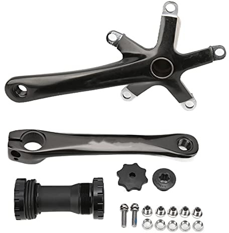 Fahrrad-Kurbelarm-Set, Kurbel aus Aluminiumlegierung, hochfeste Mountainbike-Kurbelgarnitur mit Tretlager-Set
