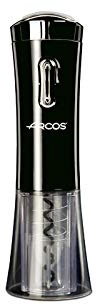 Arcos Accesorios - Sacacorchos Eléctrico Abrebotellas Eléctrico - Hecho de ABS - Color Negro (Incluye Cargador y Cortacápsulas)