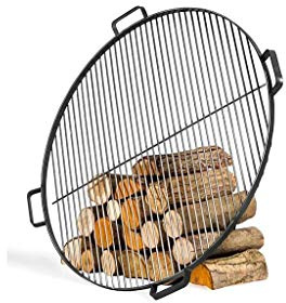 BlackOrange Grillrost aus Stahl Ø 80 cm mit 4 Haltegriffen als Grillauflage für Feuerschalen Ø 80 cm