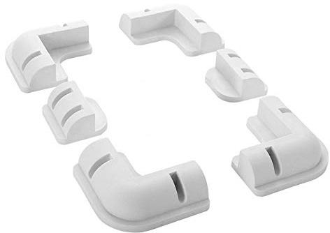 Soportes de panel solar, soportes de montaje de panel solar, soporte de esquina para marco de madera, caravanas, barcos, cobertizos, campanas, resistentes a los rayos UV, color blanco (6PC)