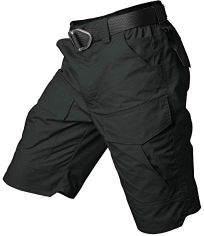 CARWORNIC Herren Cargoshorts Für Männer Sommer Camouflage Kurze Hosen Ripstop Taktische Shorts Outdoor Wanderhose Kurz Baumwolle Freizeit Shorts Atmungsaktive Lässig Klettern Arbeit