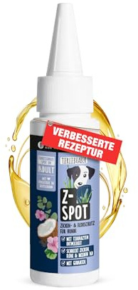 Zeckenschutz Hund Z-Spot mit Geraniol – Pflanzliches Zeckenmittel für Hunde | Tierärztlich entwickelter Spot On Hund mit Schwarzkümmel- & Kokosöl, Floh und Zeckenschutz für Hunde 50ml von TIERLIEBHABER