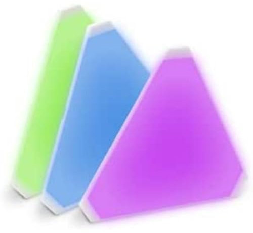 hey! Paquete de expansión de iluminación de panel inteligente, 3 piezas, luces RGBW regulables que cambian de color, compatibles con Alexa/Google Home, luces de pared para dispositivos inteligentes