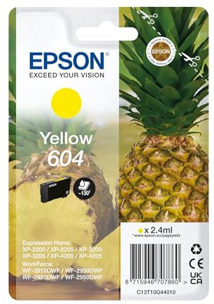 Epson 604 Pineapple, Genuine Yellow Ink Cartridge