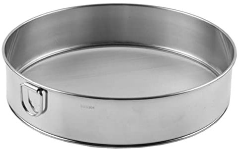 BESTonZON Setaccio Rotondo Inossidabile per Farina Setaccio Fine Multi-Funzione per Cacao e Zucchero Velo Design Portatile per Cucina e Ristoranti