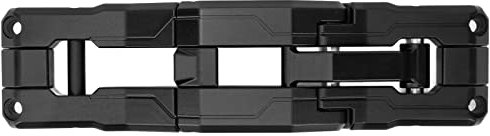 Ymiko Marchepied de Charnière de Porte Pliante en Métal, Remplacement de Pédale Pliante en Alliage D'aluminium pour JK JKU JL JLU 2007‑2021 (Noir)