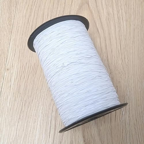 Banda elástica muy fina línea elástica blanca y negra cuerda elástica circular costura inferior banda de goma-blanco roto-0,5 mm
