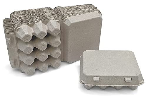 Ohsilv 30 Cartones de Huevos en Vintage, Estilo CláSico de 3 X 4 para 12 Huevos Grandes, DiseñO Resistente Hecho de Caja de Huevos Reciclada A