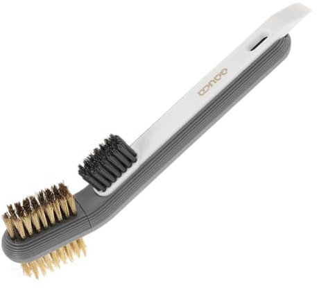 Garneck Home Cleaning Brush Rotatable Kitchen Brush Long Handle Scraper for Cleaning Grease and Grime Debris for Small Areas