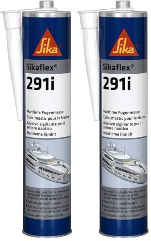 Sika – Dichtstoff – Sikaflex-291i Weiß – ideal für den Marinebereich – hochelastisch und überlackierbar – geruchsarm – 300 ml (Packung mit 2)