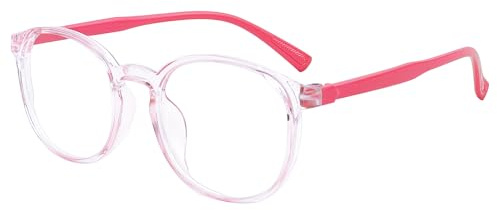 Ucfalfo Kids Blue Light Blocking Glasses Anti Glare Blue Light Glasses for Gaming, Computer, Anti Headache/Eyes Strain Anti UV EyeGlasses Lightweight Kids Eyeglasses with Blue Light Filter