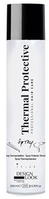DESIGN LOOK Spray Protector Térmico 200ml – Protección Avanzada contra el Calor de Planchas y Secadores – Efecto Antifrizz, Brillo y Suavidad – Para Todo Tipo de Cabello