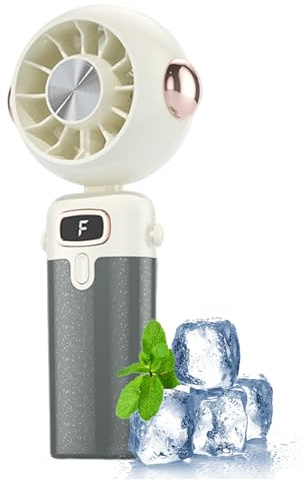Handheld Fan, Portable Mini Cooling Ventilator, Folding Personal Breeze Device, Lightweight Rechargeable Design, Ideal for Desk, Summer, Outdoor, Travel, Beach, Camping, Car, 3.15x1.77x6.89 Inches