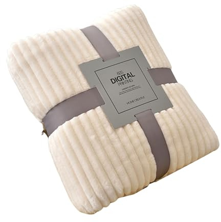 XAGMODSHN Cobijas de franela para camas, color sólido, suave, cálida, visón, funda de sofá, colcha para playa y viaje