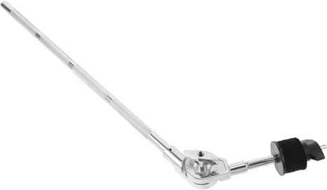 Zerodeko Brazo para Soporte de Batería de Platillo Ajustable de Aleación Plata Diseño Versátil y Compatible Set de Batería y Platillos
