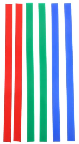 CONGARTENO 6 pezzi Strisce Guide per Mattarello in Silicone da Regolatori Spessore Impasto Antiaderenti per Pasta Frolla Biscotti Fondente e Noodles Strumenti Cucina Professionali per Casa e