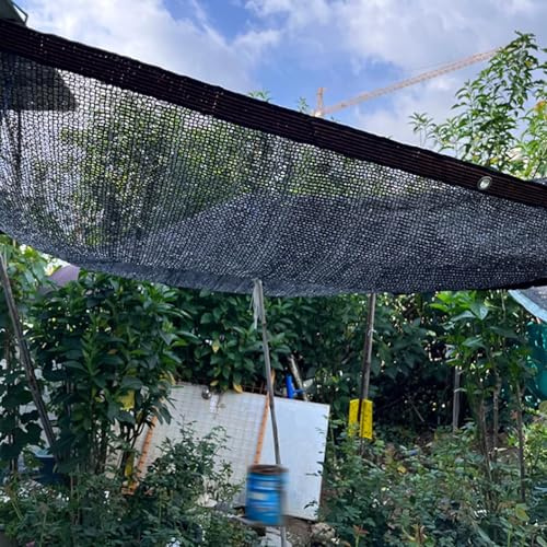 Jardin Filet D'Ombrage pour Plantes 50% Filet Anti Chaleur,Respirant | Toile Ombrage Refroidissement Protection Solaire pour Fleurs Serre agricole,Noire