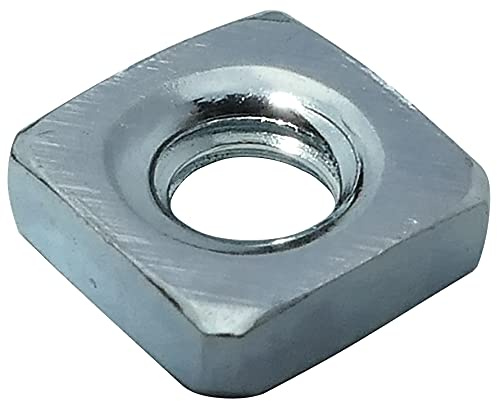 AERZETIX - 100x Tuercas cuadradas M3 5.5mm H1.8mm acero galvanizado - C19176 | 100x, Acero Galvanizado, C19176