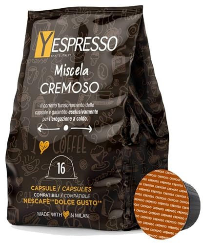 160 Capsule Compatibili con Dolce Gusto Nescafè Miscela Cremoso - 10 confezioni da 16 capsule