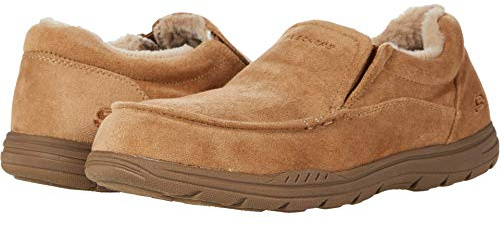 Skechers Men's EXPECTED X SLIPPER Shoe, Tan, 13 Medium US