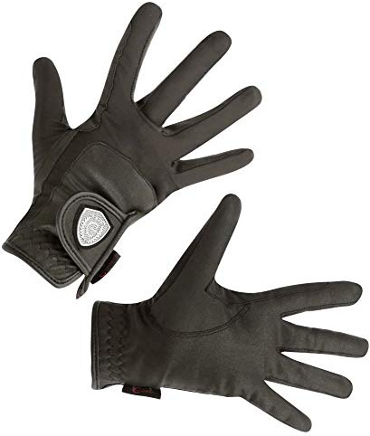 Covalliero Guante de montar Dana negro, talla XL