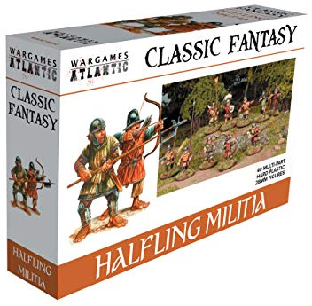 Wargames Atlantic Classic Fantasy Halfling Militia (40 delar hårdplast 28 mm figurer)