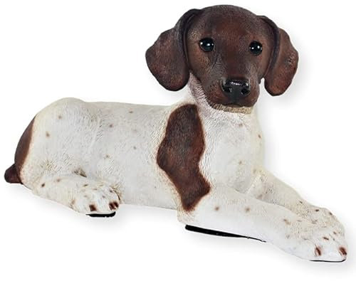 Castagna Dekofigur Hund englischer Pointer Hundefigur liegend gefleckt Kollektion Resin H 18 cm