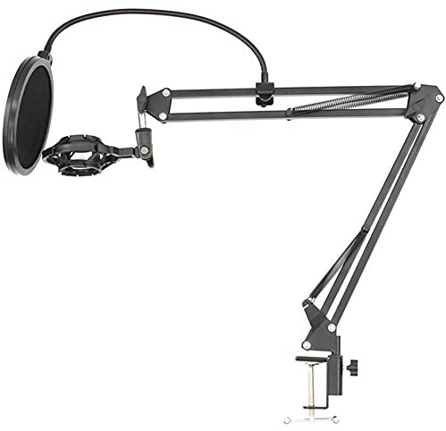 Hotaden Support Microphone Bras Scissor pour Bm800 Pied de Micro avec Un Support Support araignée Cantilever TOOLHANGER Mic 1set
