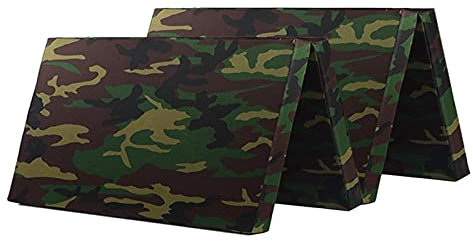 Turnmatte Weichbodenmatte Vierfache faltende Gymnastik-Taumelmatte, Oxford-Tuch-Fitness-Training-Matte, leicht zu tragen und zu zerlegen 150x200x5cm