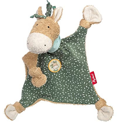 SIGIKID Schnuffeltuch Pony Wiah grün- Baby Schmusetuch - Spielzeug Stofftier Kuscheltier – Stofftuch für Neugeborene - Plüschtier zum Trösten für Babys und Kleinkinder ab Geburt geeignet