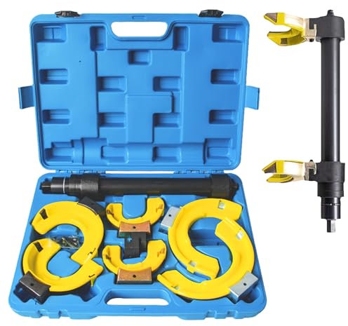 SUBTLETY Compresores de resorte con revestimiento universal de muelles Set para sistemas de puntal Mc Pherson Auto Tuning Amortiguadores tensores de muelles internos, incluye 3 juegos de mandril