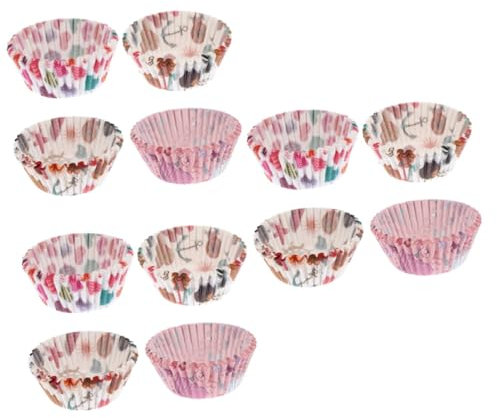 TOPBATHY 1200piezas Envoltorios Para Resistentes Al Tazas De Pastel Para Hornear Muffins Diseño Aleatorio y Celebraciones