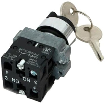 XB2 BG53 3-Positionen-Schlüsselschalter, 2 Schließer-Drucktastenschalter (Color : 1PCS)