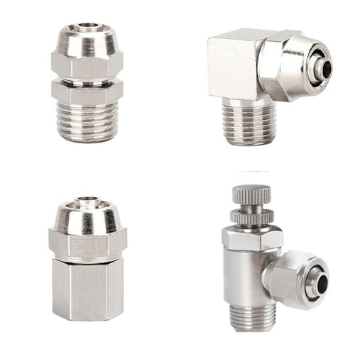 KL-PC PCF PL SL Kupfer Pneumatische Luft Schnell Anschluss for Schlauch Rohr OD 4 6 8 10 12MM Schnelle Joint verbindung 1Pcs(6-03)