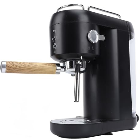 Qcwwy Macchina per caffè Espresso da 20 Bar, Macchina per caffè Espresso Compatta con Portafiltro Tamper Macchina da caffè con Montalatte con Controllo Intelligente della Temperatura