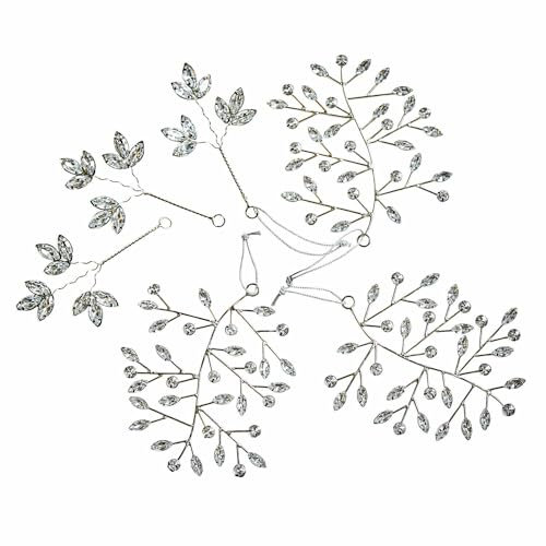 Loberon Weihnachtsschmuck 6er Set Eileen, Filigrane Handarbeit, mit Funkelnden Glassteinen, Christbaumschmuck, Weihnachtsdeko, Weihnachten, Eisen, Acryl, Silber