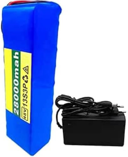 BDBLFLTZ Ebike 48V 28Ah 13S3P batería, batería de Iones de Litio para Scooter eléctrico con Cargador 54.6V2A para Scooter eléctrico para Bicicleta eléctrica T