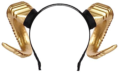 LIFKOME Halloween Devil Horn Headband Women Party Headband Large Horns Devil Ears Hair Accessory