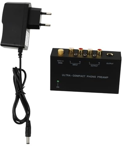 SHINEOFI Preamplificador Estéreo para Tocadiscos De Phono Mini Amplificador Musical