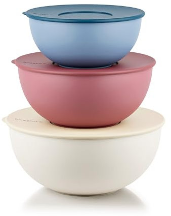 Guzzini - Set di 3 contenitori per insalatiere con coperchi - 29268652