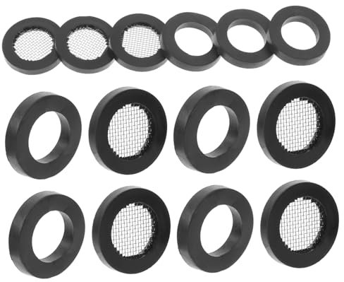 CAXUSD Black Filter Gasket Hose Washer Rubber for Plumbing Shower Head Rainfall Water Filter Washers