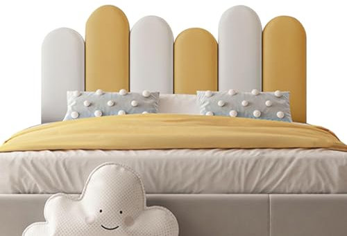 3D-Anti-Kollisions-Wandpaneele, zum Abziehen und Aufkleben, gepolstertes Wandkissen für Schlafzimmer, Kinderzimmer und Spielzimmer, selbstklebend, 150 cm