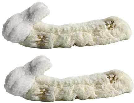 Baoblaze Kufenschutz für Schlittschuhe, Kufenschoner, Plüschhase, Cartoon-Design, praktischer Schutz, 35,6 cm, für Trainingsausrüstung