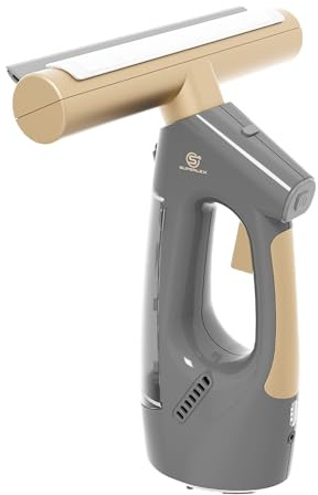 SUPERLEX Window Vac Cordless Electric Window Vacuum Cleaner Rechargeable Handheld Glass Cleaner 30 Minutes Runtime Cleaning Equipment for Mirror Shower Screen Smooth Surfaces Streak Free