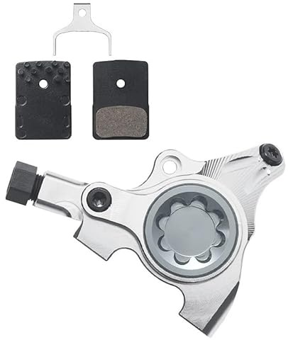 Bakre rullbromssats Cykel Flat Mount Hydraulisk bromsok 2-kolv Road MTB Flat Bar Bike Kit Flerfärgad(2 Piston silvery)