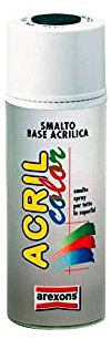 AREXONS Acrilcolor RAL 7040 GRIGIO FINESTRA 400 ml, Colore Acrilico, Smalto Spray per Superfici, Ottima Copertura, Colori Brillanti